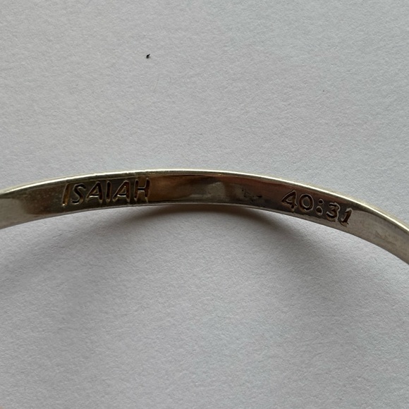 Sterling Bangle Isiah 40:31 #4442 - Picture 2 of 7